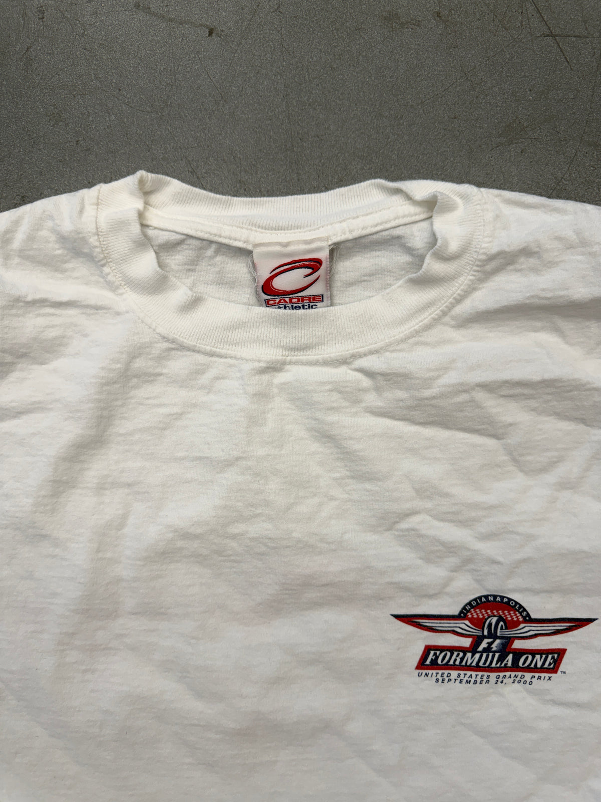 2000 FORMULA ONE UNITED STATES GRAND PRIX TEE (CADRE TAG)
