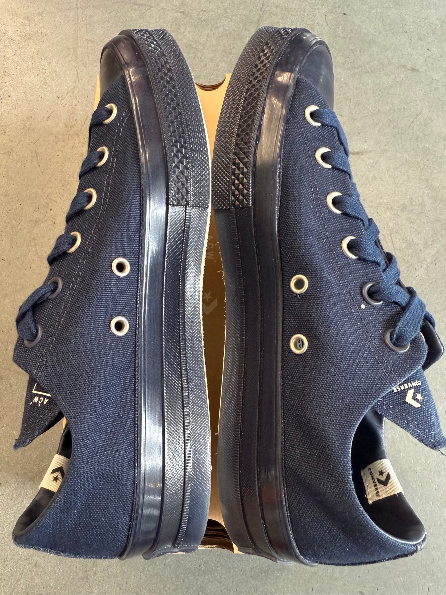 2023 SIZE 8 CONVERSE CHUCK TAYLOR ALL STAR 70 OX A-COLD-WALL NAVY (WITH BOX)