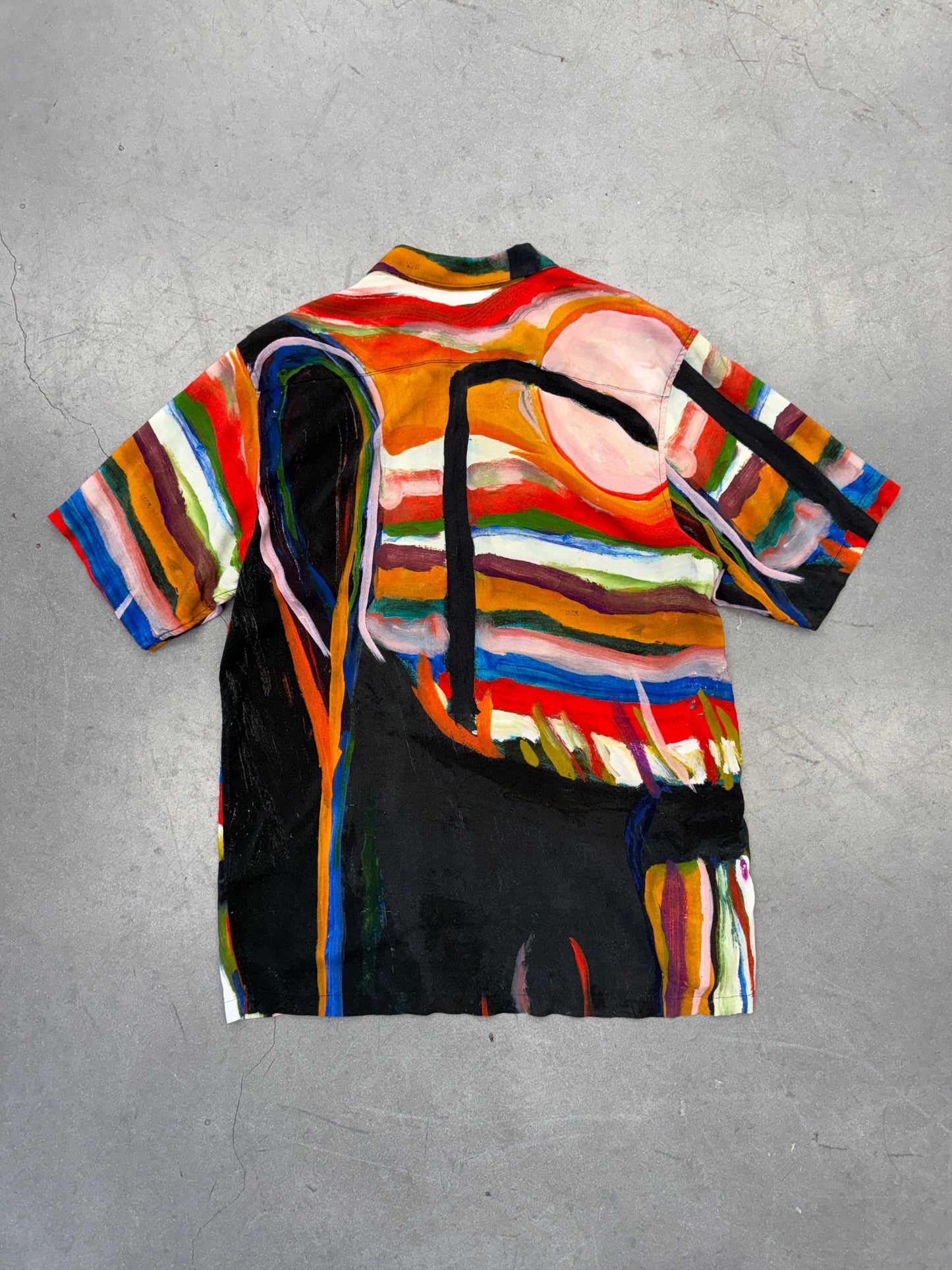 SS19 SUPREME REAPER RAYON S/S SHIRT - NO WORDS FOR FEELINGS