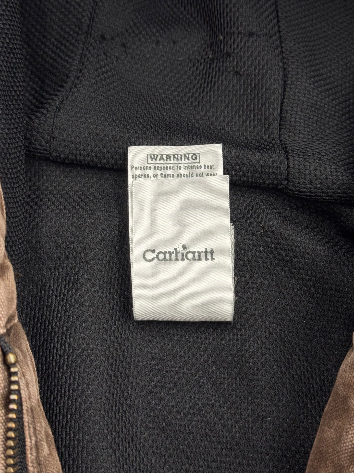 00S CARHARTT MESH-LINED CANVAS ZIP-UP WORK JACKET (J25CHT)