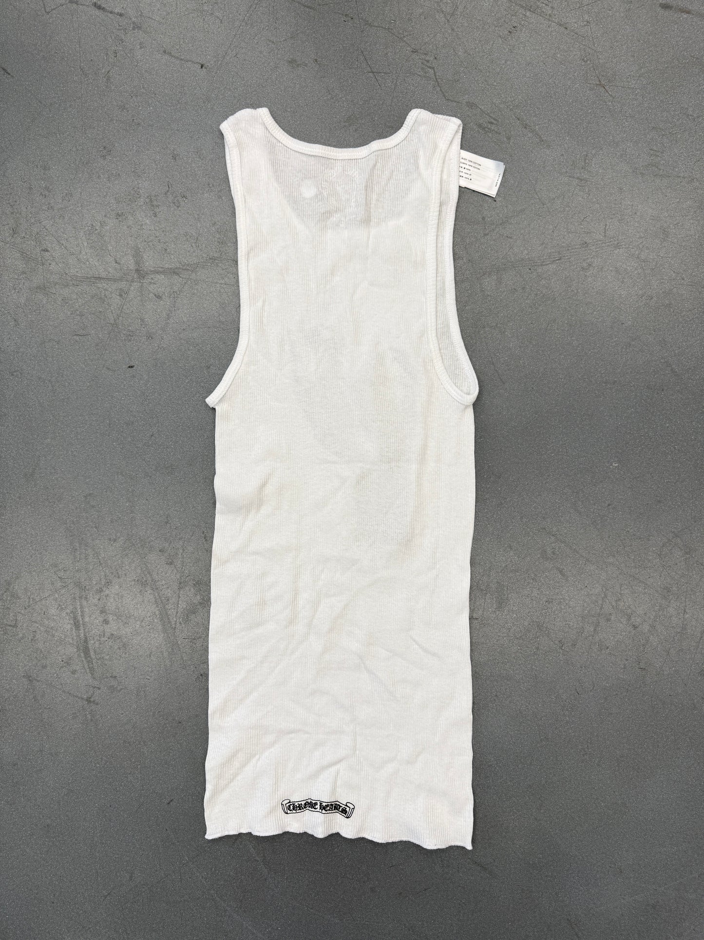 CHROME HEARTS RS FU TANK TOP - WHITE