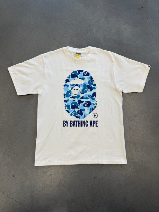 BAPE ABC CAMO BY BATHING APE TEE - BLUE CAMO/WHITE (L) (NWT)