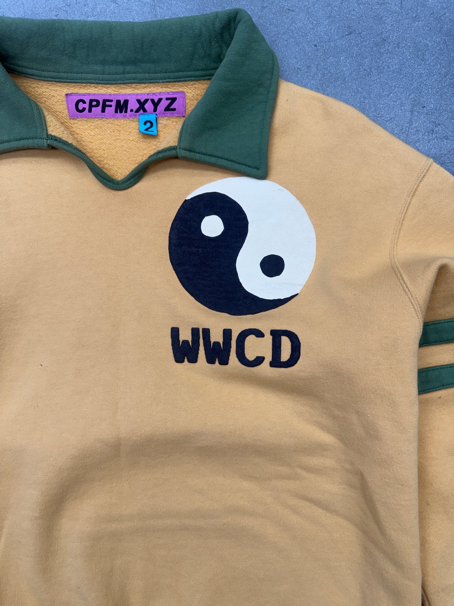 FW19 CACTUS PLANT FLEA MARKET WWCD CLUB SWEATSHIRT - YELLOW