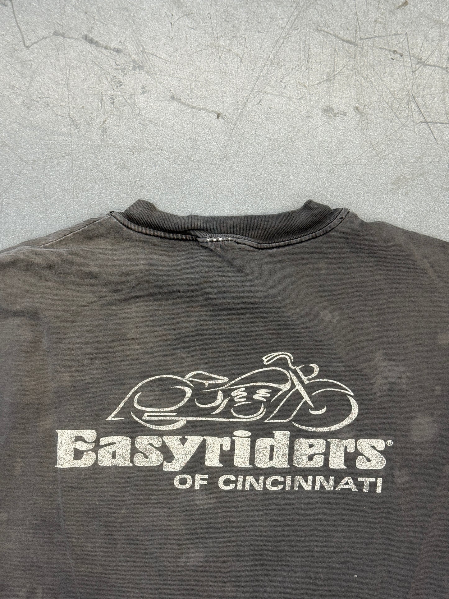 90S EASYRIDERS OF CINCINNATI MOTORCYCLE TEE (HANES BEEFY TAG)