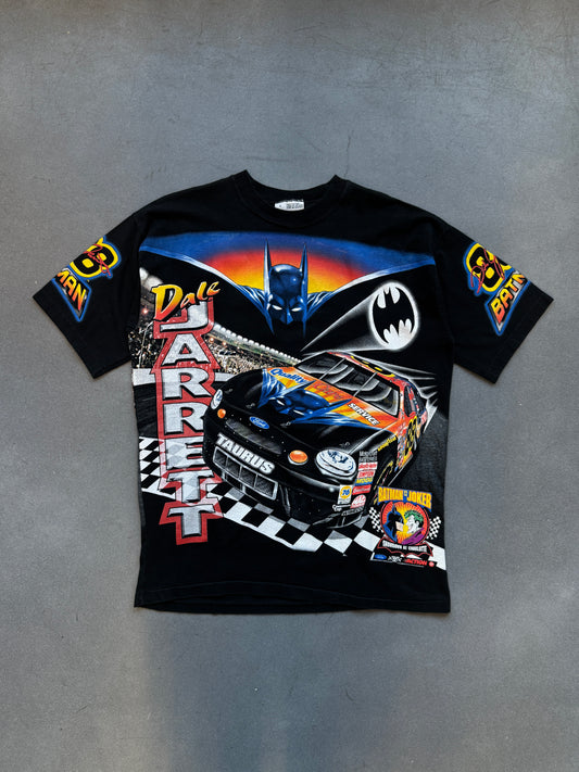 1998 NASCAR DALE JARRET BATMAN VS JOKER AOP TEE (CHASE ACTIVEWEAR TAG)