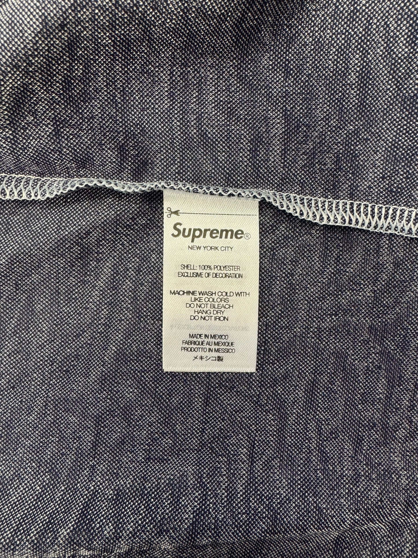 SS23 SUPREME UMBRO JACQUARD ANIMAL PRINT SOCCER JERSEY - NAVY