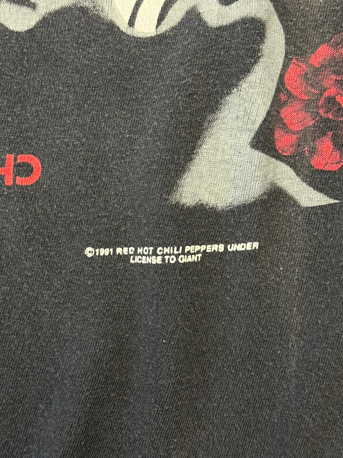 1991 RED HOT CHILLI PEPPERS BLOOD SUGAR SEX MAGIK ALBUM COVER  TEE (100% COTTON MADE IN USA TAG)