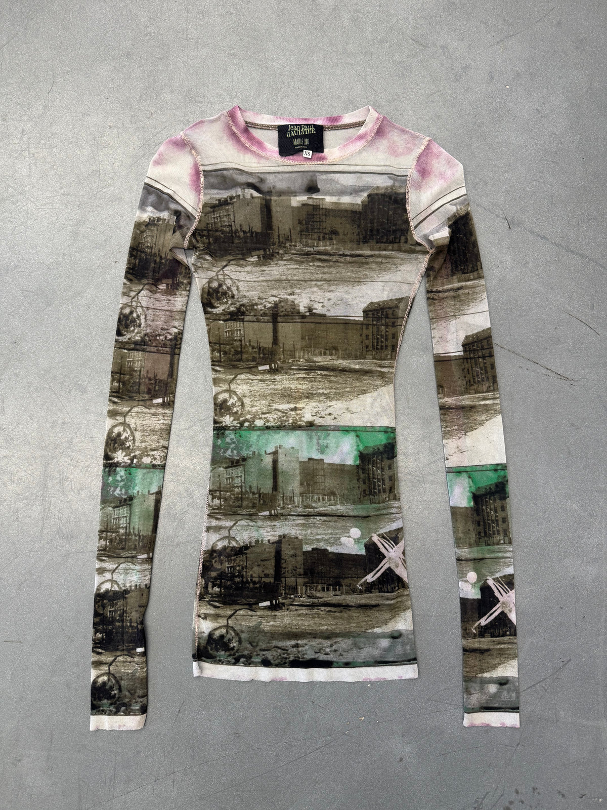 90'S JEAN PAUL GAULTIER WOMENS INDUSTRIAL MESH TOP