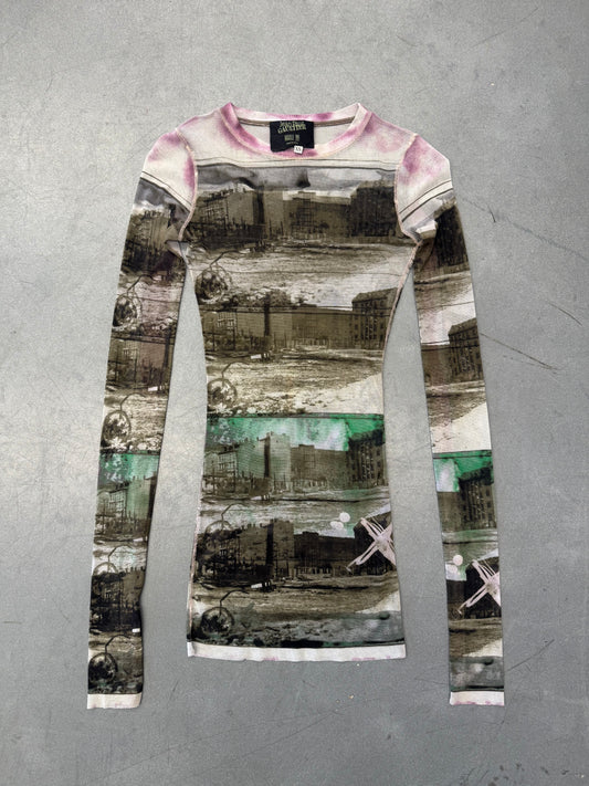 90'S JEAN PAUL GAULTIER WOMENS INDUSTRIAL MESH TOP