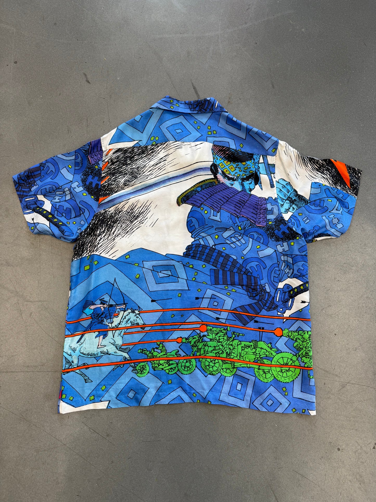 SS23 SUPREME RONIN SILK S/S SHIRT - BLUE