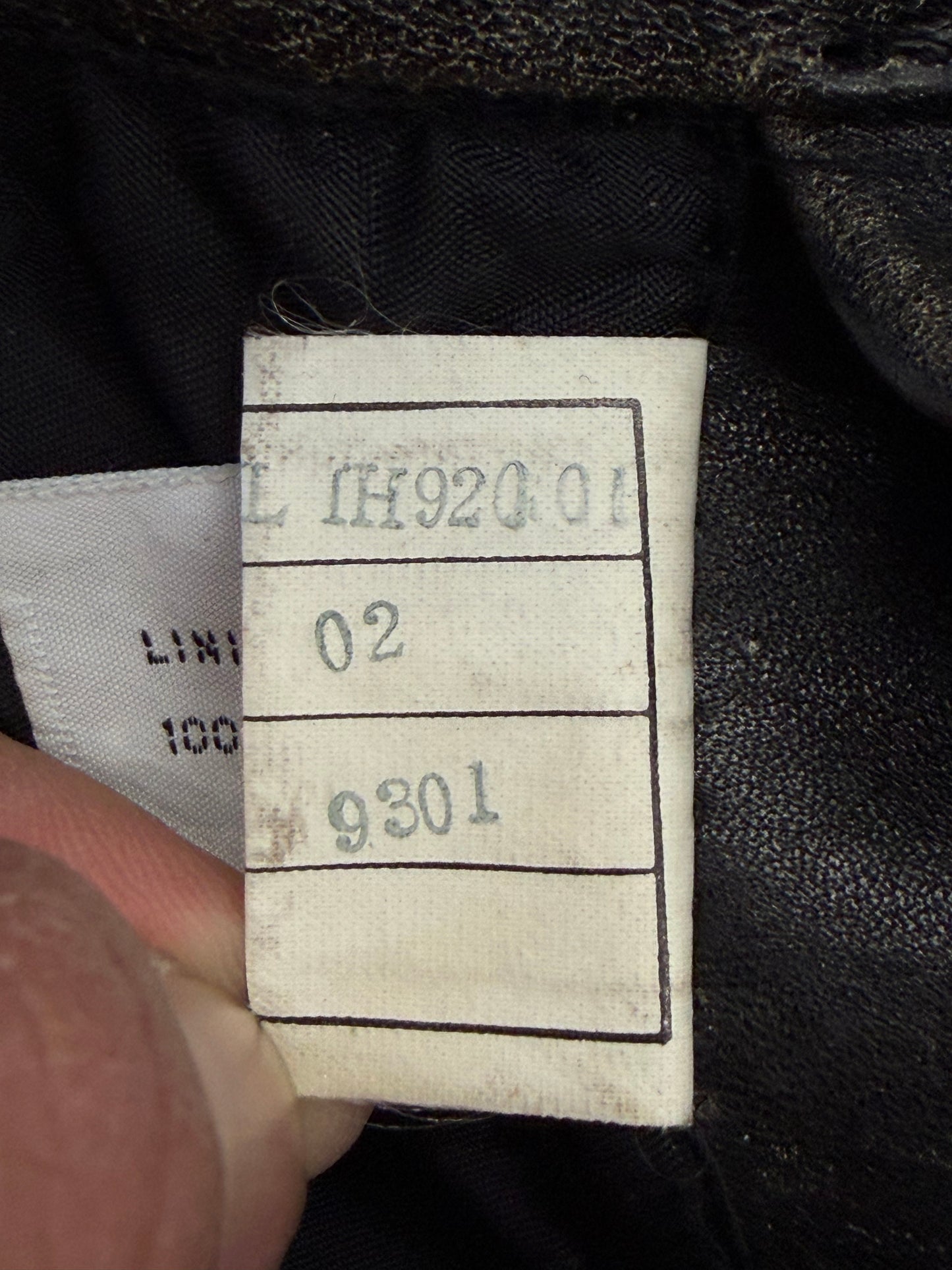 1993 HARLEY-DAVIDSON 90TH ANNIVERSARY "WORLD'S FINEST" ZIP UP LEATHER JACKET WITH PINS