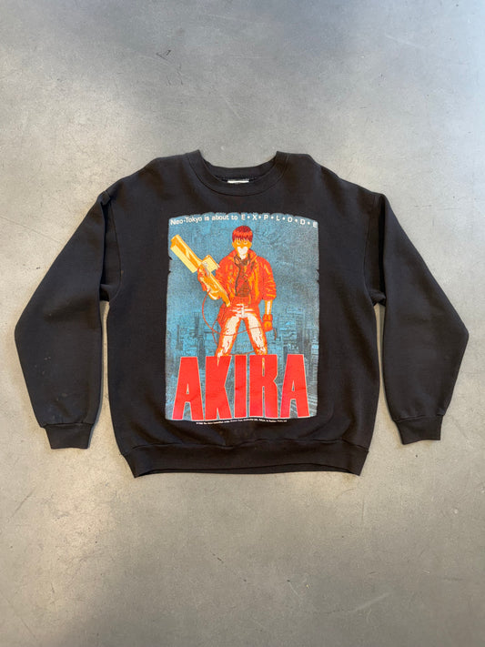 AKIRA NEO-TOKYO IS ABOUT TO EXPLODE MOVIE PROMO POSTER PRINT CREWNECK SWEATER (LEE TAG)