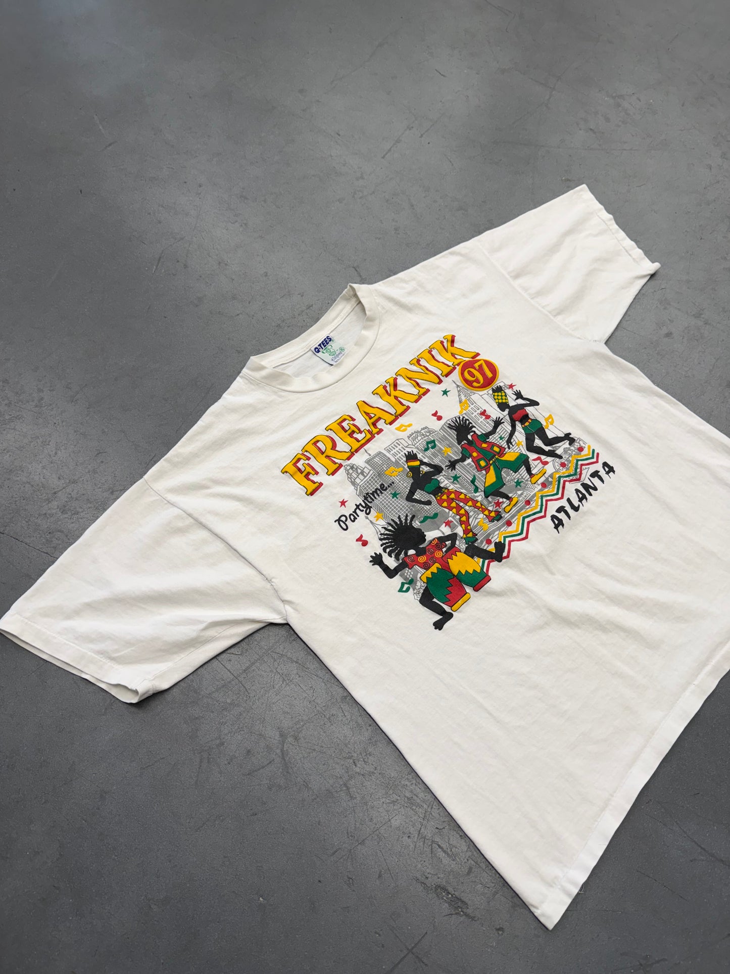 1997 FREAKNIK ATLANTA PARTYTIME... TEE (Q-TEES TAG)