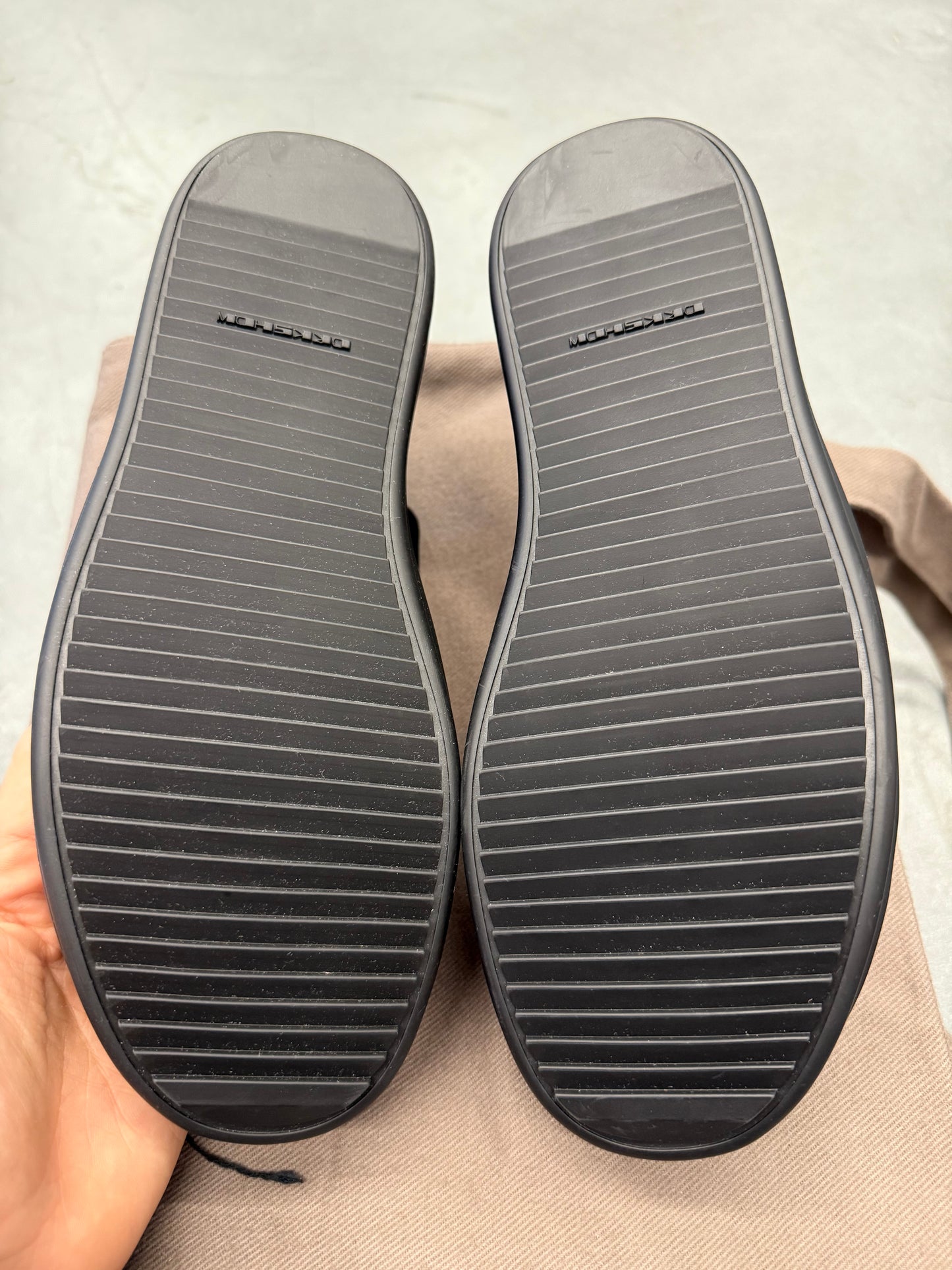 RICK OWENS DRKSHDW CANVAS SLIP ON SNEAKERS (WOMENS)