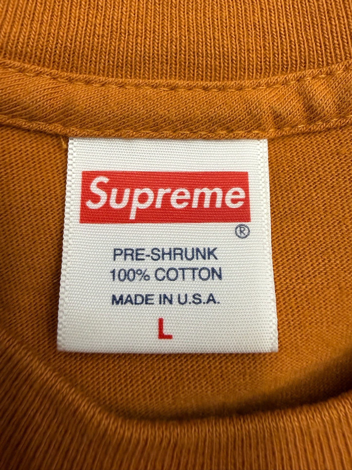 FW19 SUPREME BIBLE TEE - BURNT ORANGE