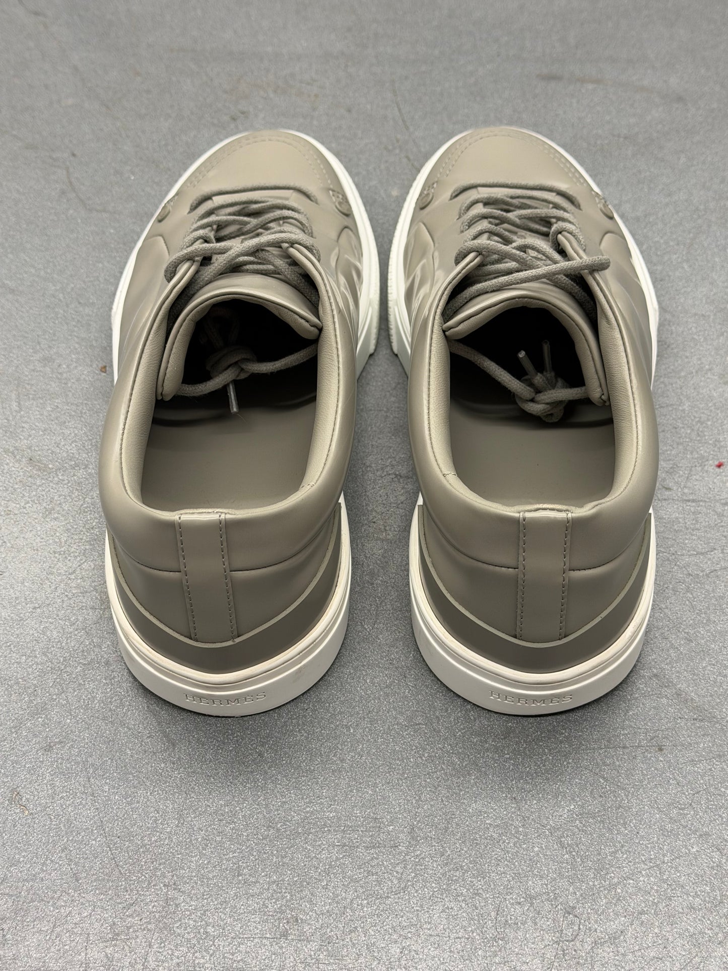 SIZE 42 HERMES IRWIN SNEAKERS - GREY (NO BOX)