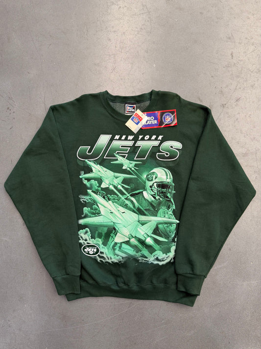 1997 NEW YORK JETS PRO PLAYER CREWNECK SWEATER NEW WITH TAGS
