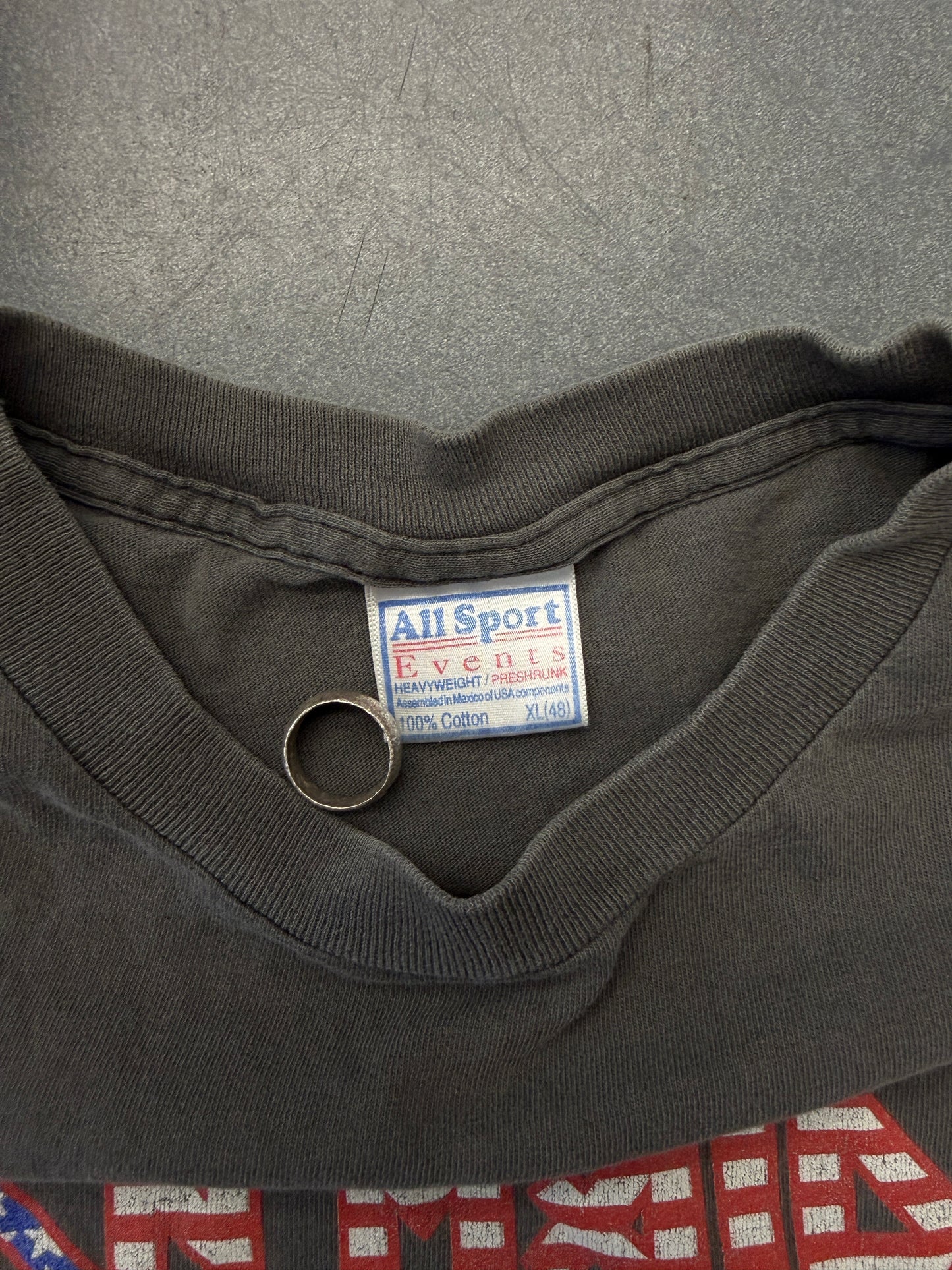 2001 EDDIE THE HEAD UNCLE SAM IRON MAIDEN TEE (ALLSPORT TAG)