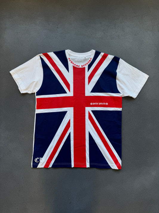 CHROME HEARTS UNION JACK PETE PUNK UK TEE (NEW) (XL)