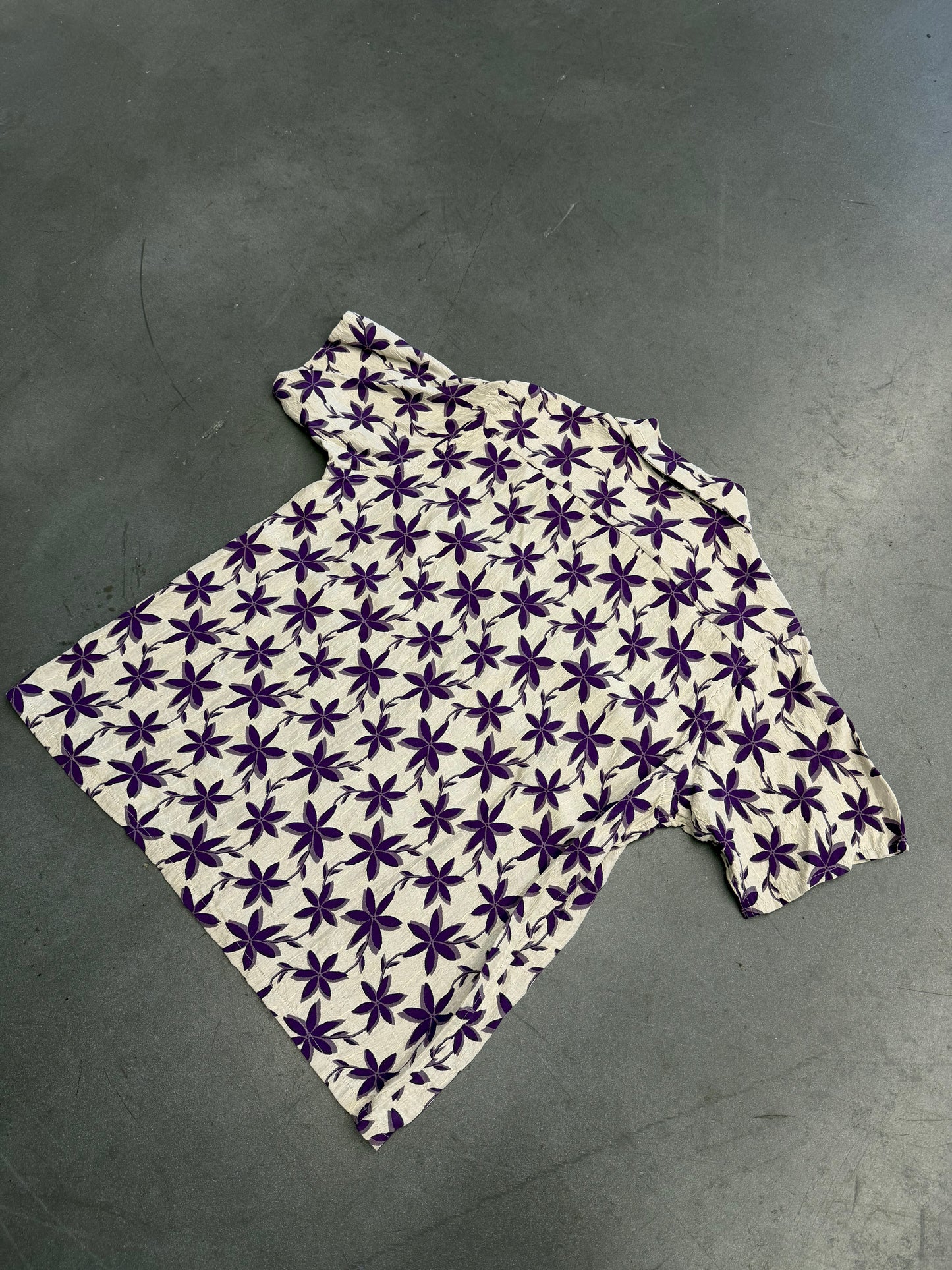 NEEDLES JACQUARD ONE UP VACATION SILK SHIRT