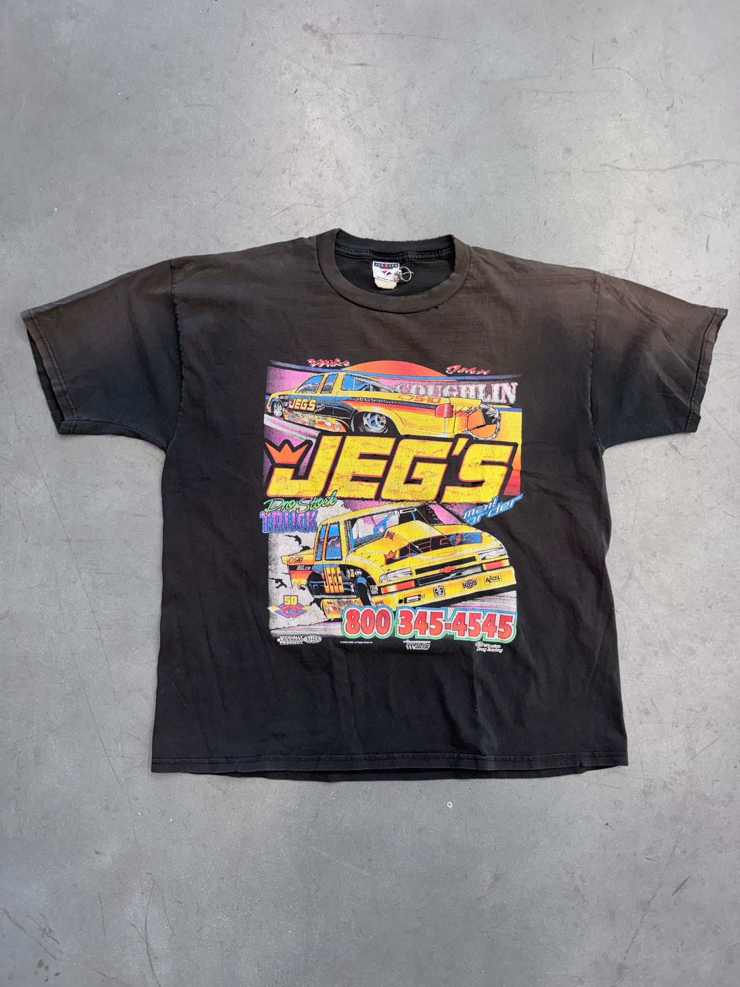 2000 TEAM JEG'S WINSTON DRAG RACING TEE (JERZEES TAG)