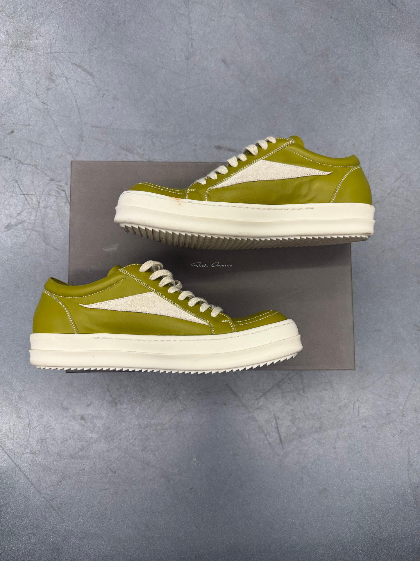 RICK OWENS VINTAGE SNEAKER - ACID/MILK