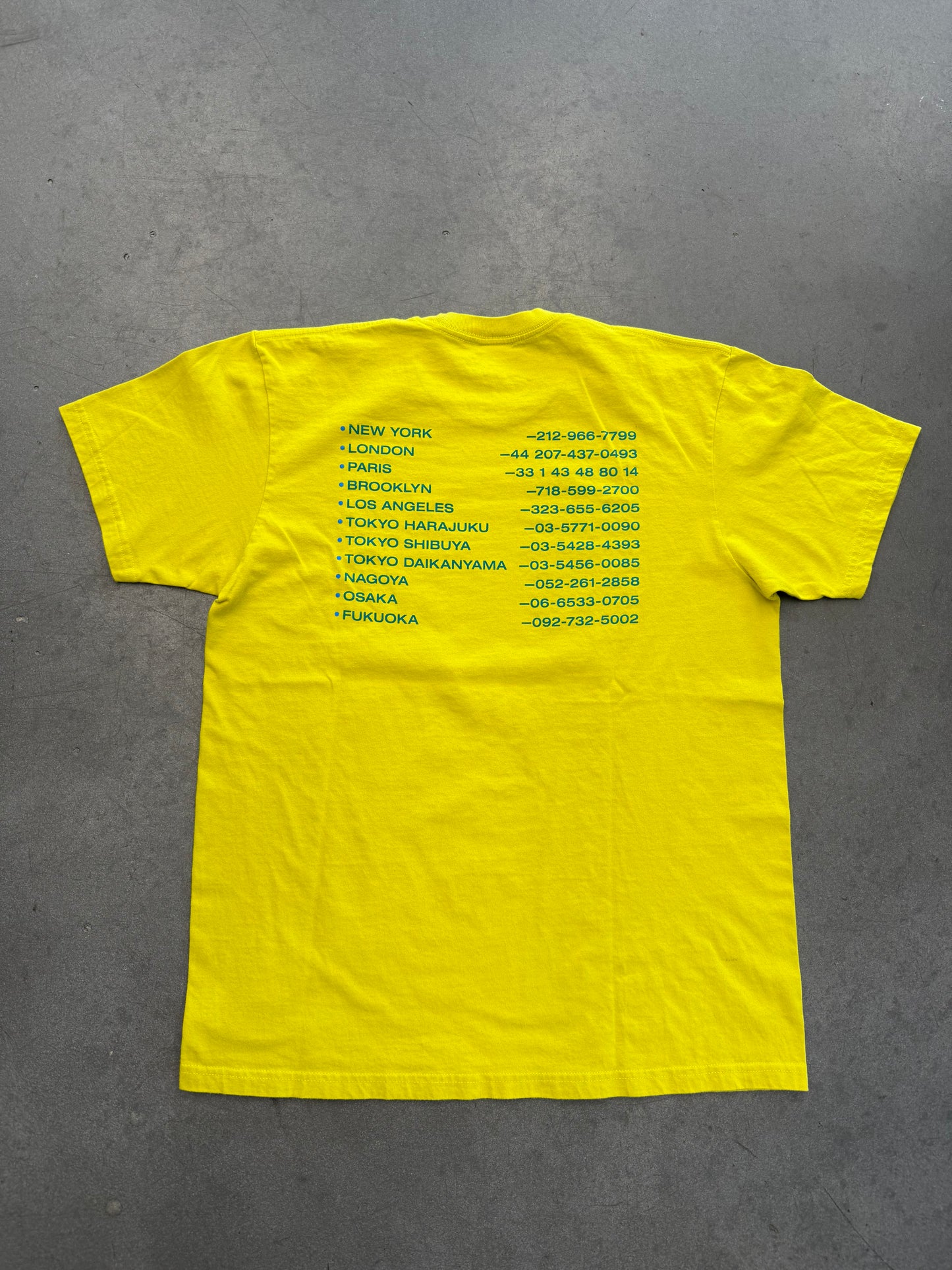 FW19 SUPREME NEW SHIT TEE - SULFUR YELLOW