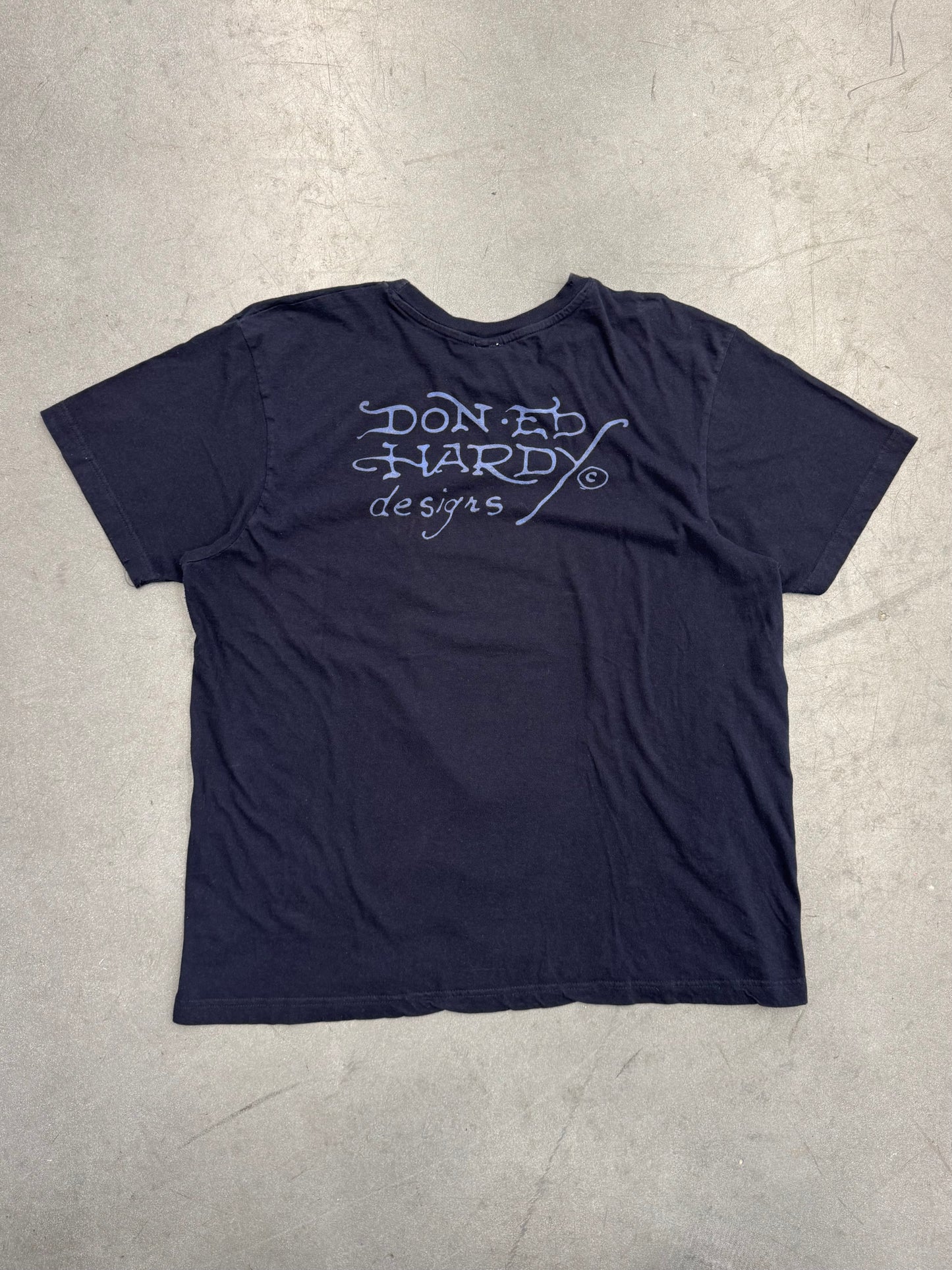 Y2K ED HARDY JOHNNY TOO BAD RHINESTONE TEE