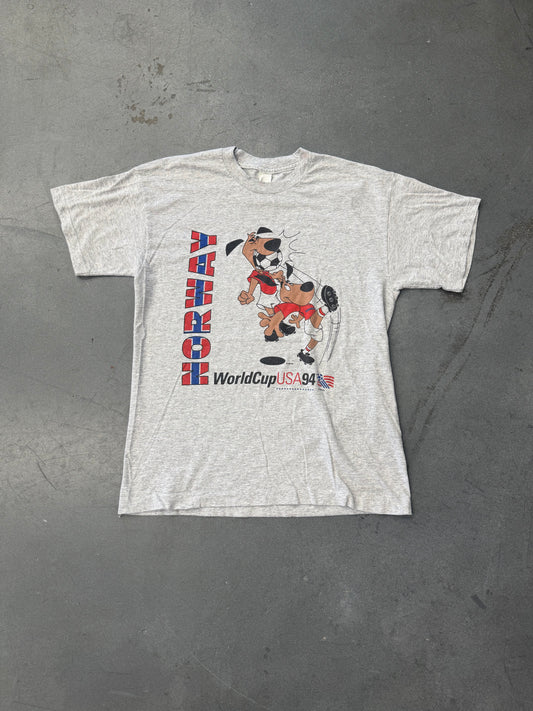 1994 WORLD CUP USA NORWAY DOGS TEE (SCREEN STARS TAG)
