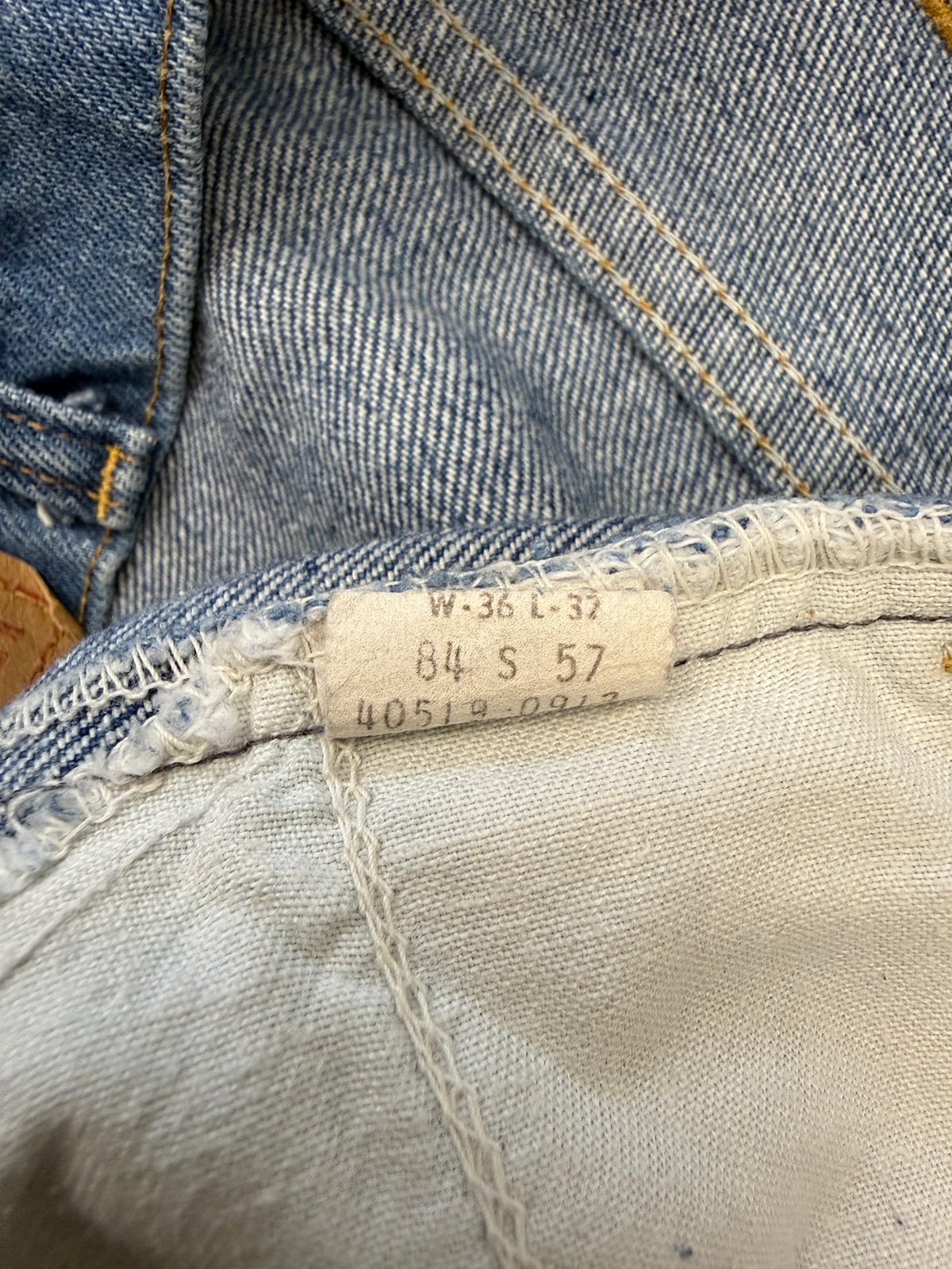 1980S LEVIS ORANGE TABS TALON ZIPPER DENIM (36 X 32)