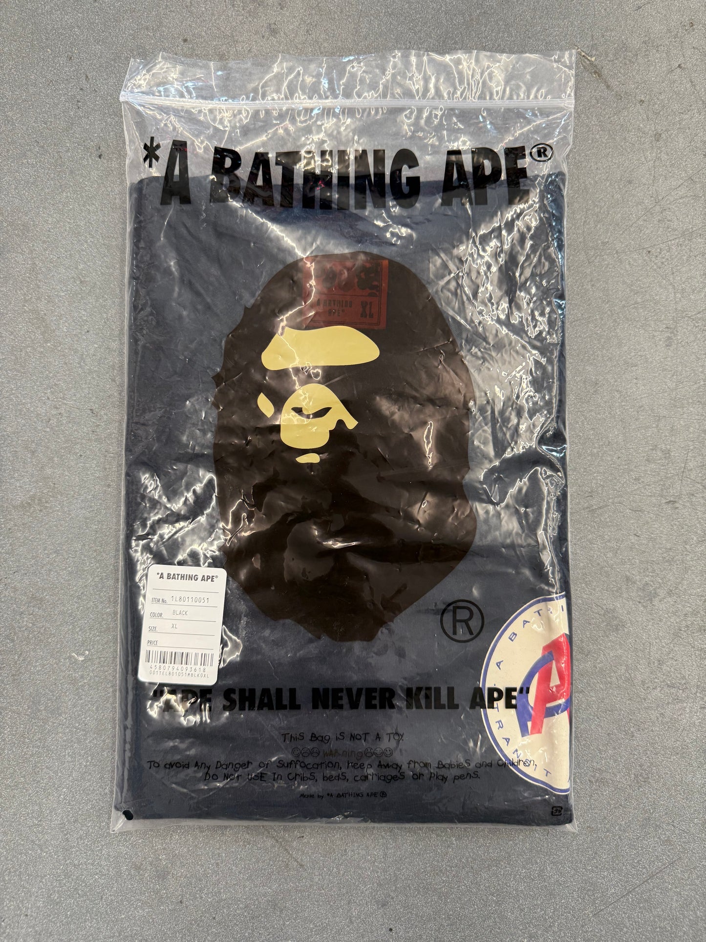 SS25 A BATHING APE BAPE TRANSIT AUTHORITY SHIRT (NEW) (XL)