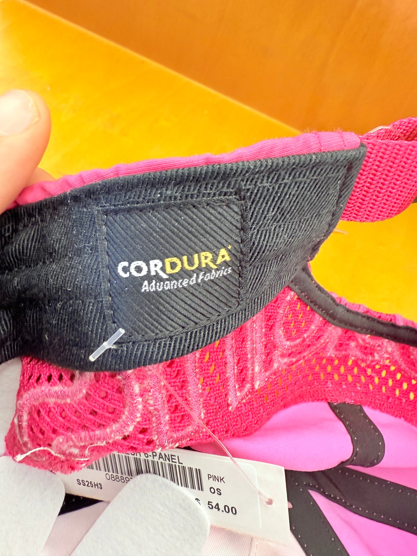 SS25 SUPREME CORDURA MESH 6-PANEL HAT PINK (NEW)