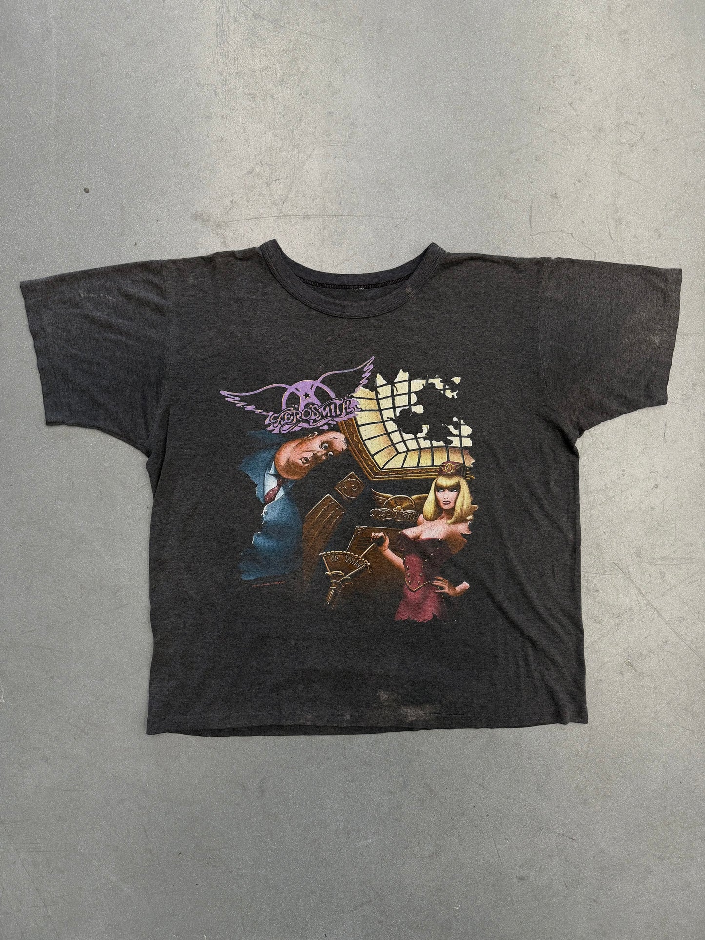 1989 AEROSMITH AERO FORCE ONE TEE (PULLED TAG)