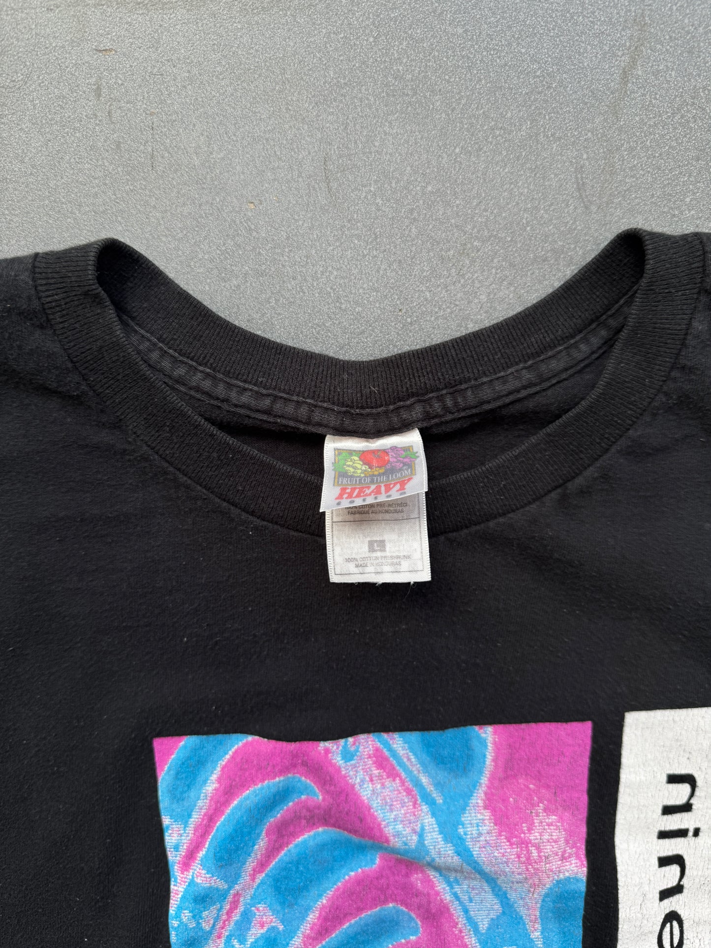 NINE INCH NAILS HATE 1990 TEE (FRUIT OF THE LOOM HEAVY TAG)