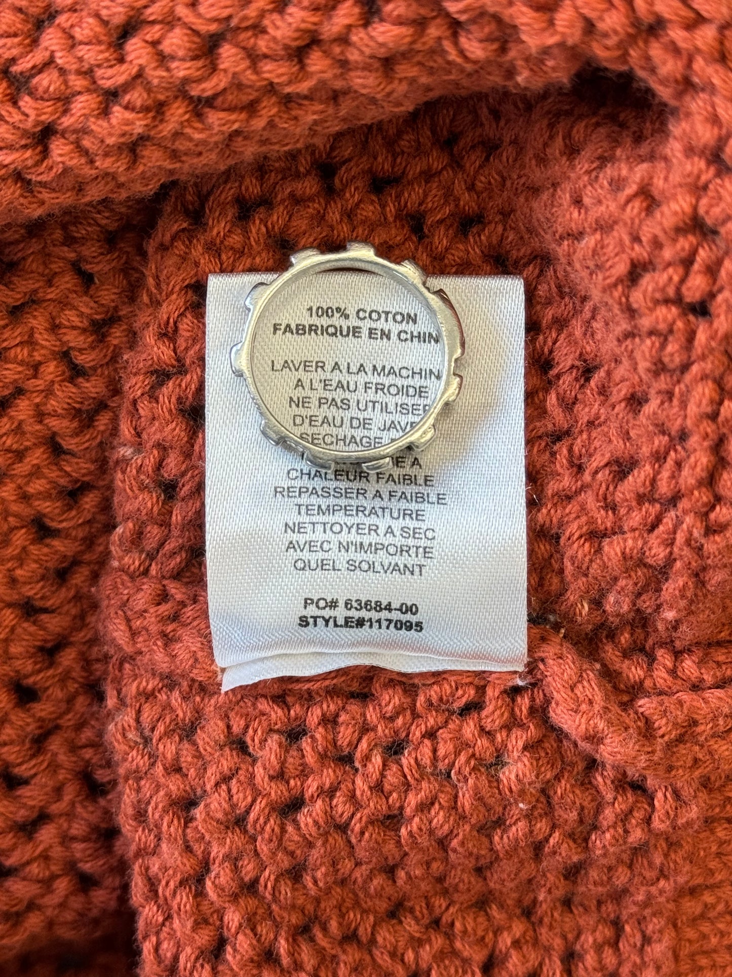 STUSSY PIGMENT DYED LOOSE GAUGE SWEATER