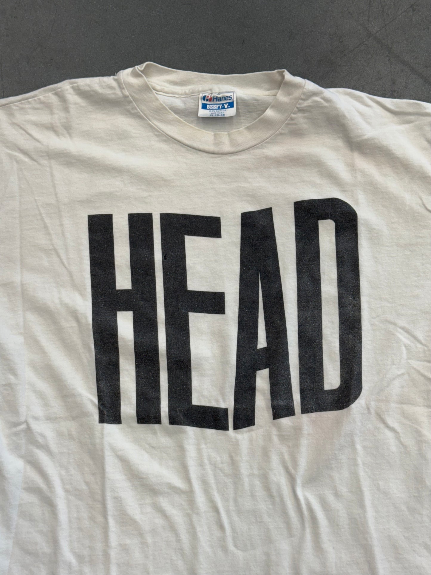 90S HEAD TEE (HANES BEEFY-T TAG)