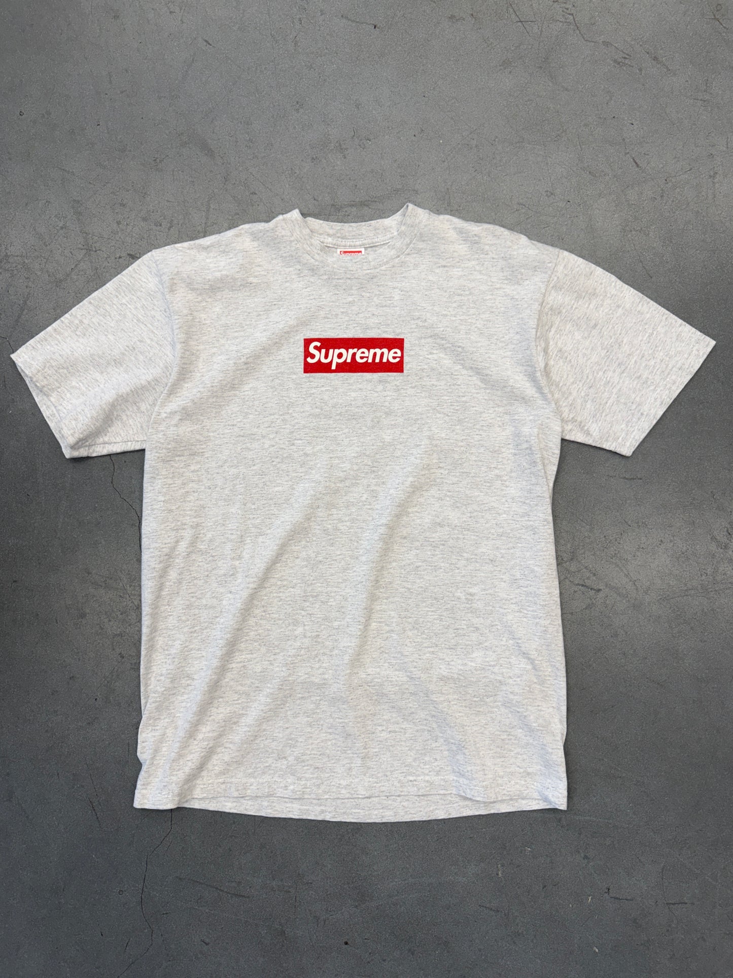 2003 SUPREME BOX LOGO TEE - ASH GREY