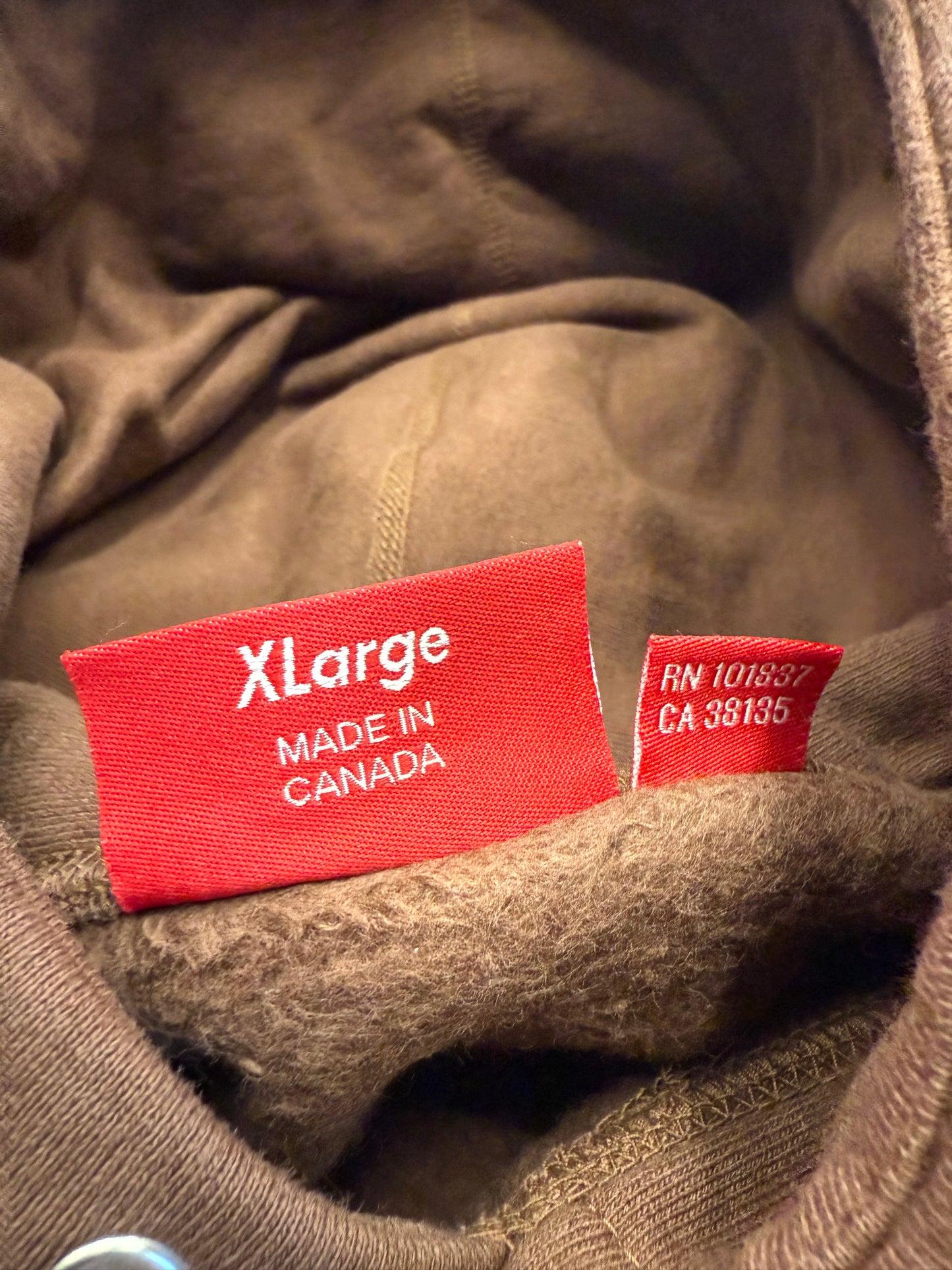 FW19 SUPREME BANDANA BOX LOGO HOODIE - BROWN (XL)
