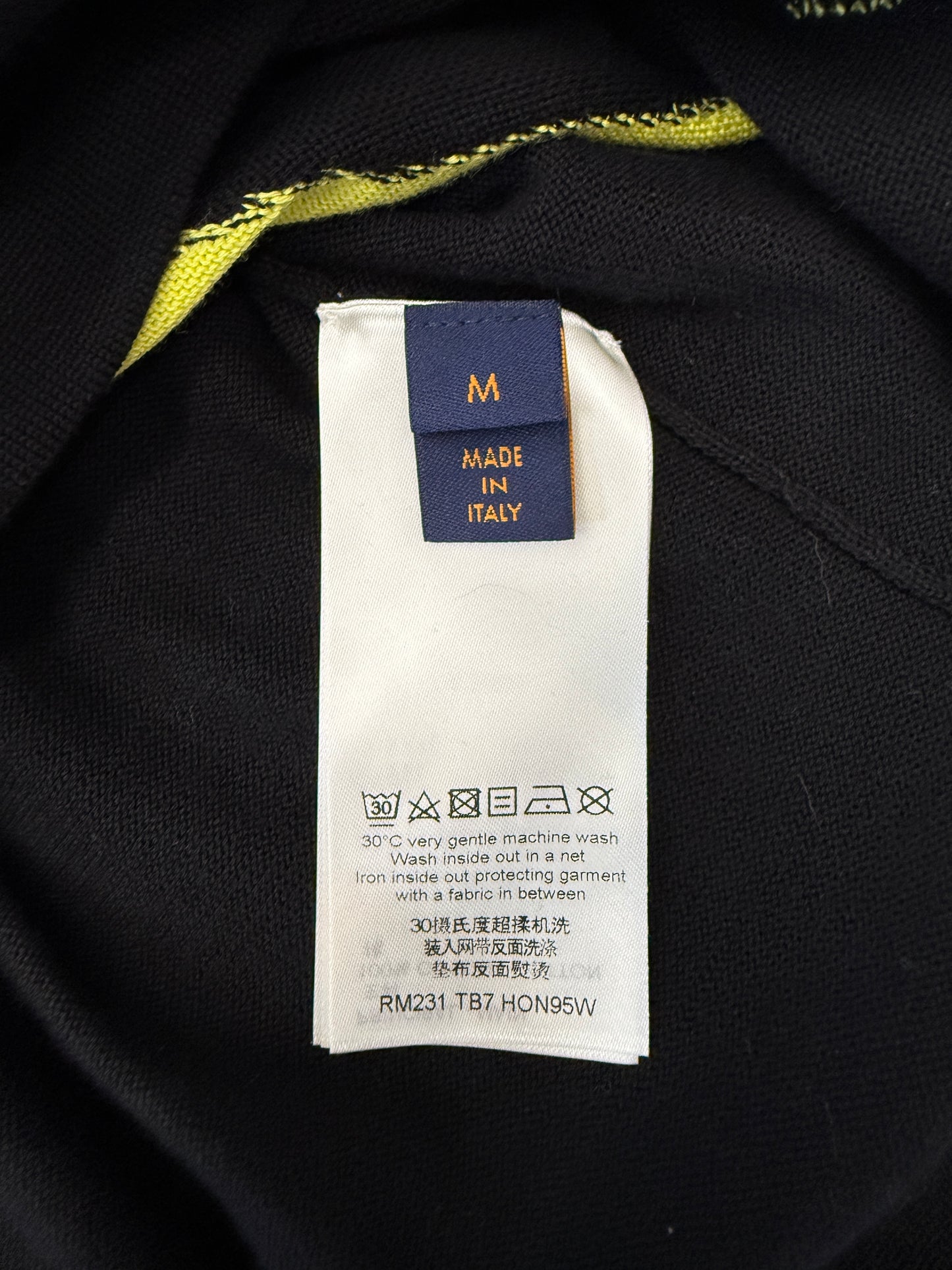 SS23 LOUIS VUITTON INTARSIA KNIT CREWNECK SHIRT