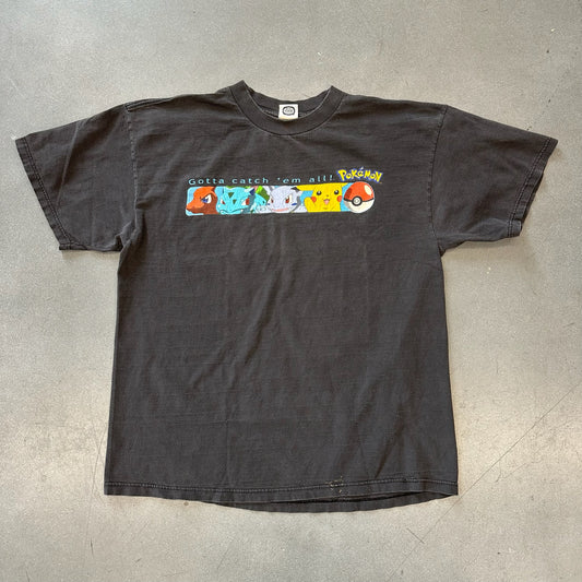 90S POKEMON GOTTA CATCH 'EM ALL 1ST EVOLUTION STARTERS TEE (POKEMON TAG)