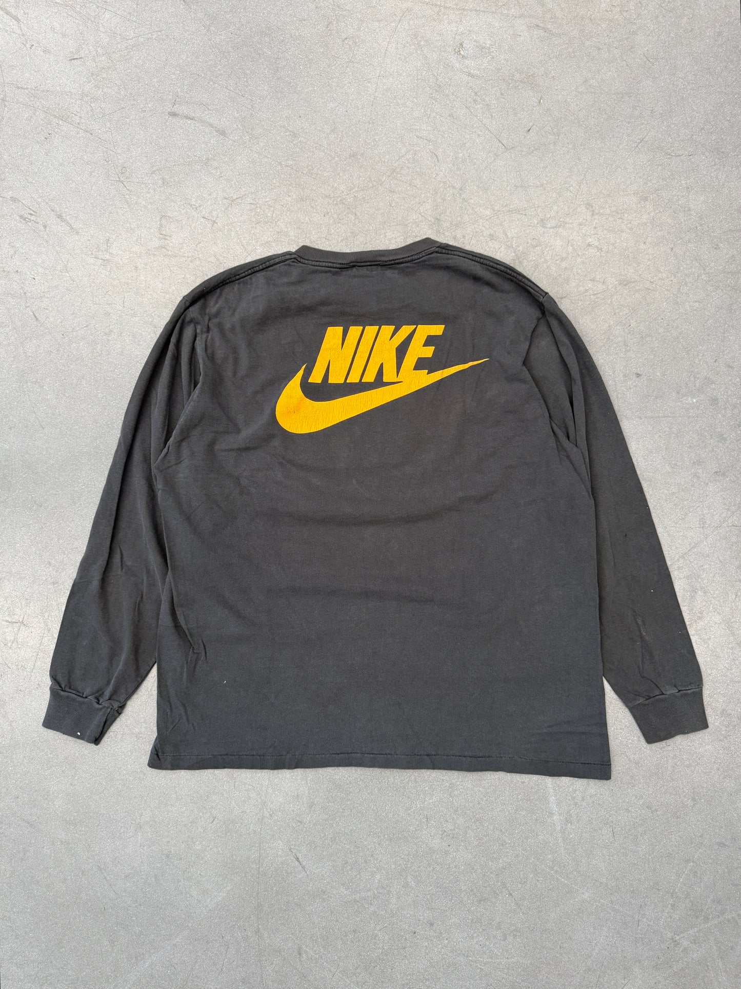 1992 NIKE ALASKA WOMEN'S RUN LONG SLEEVE TEE (GREY/RED TAG)