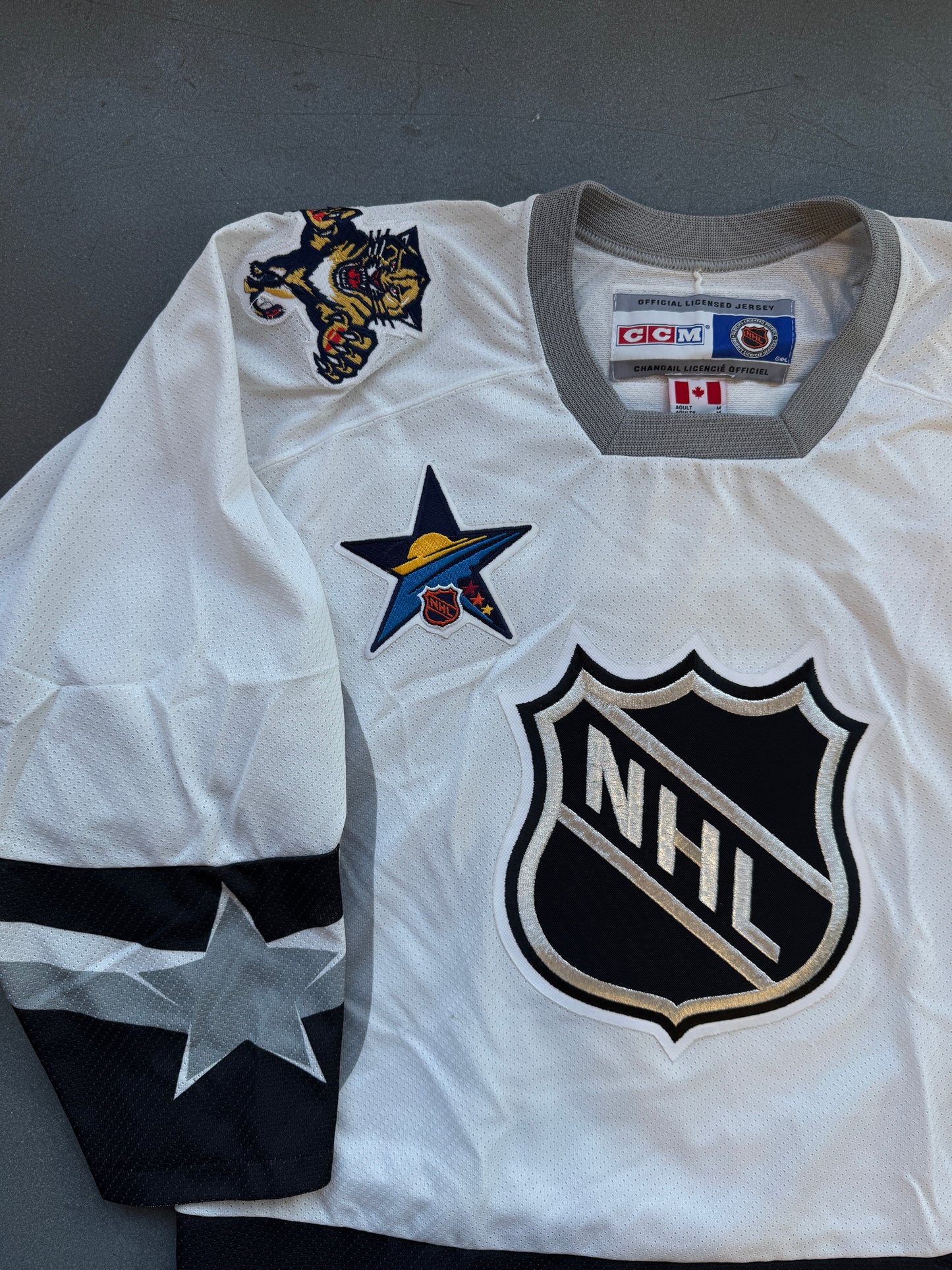 2003 NHL ALL STAR GAME #44 SANDIS OZOLINSH JERSEY