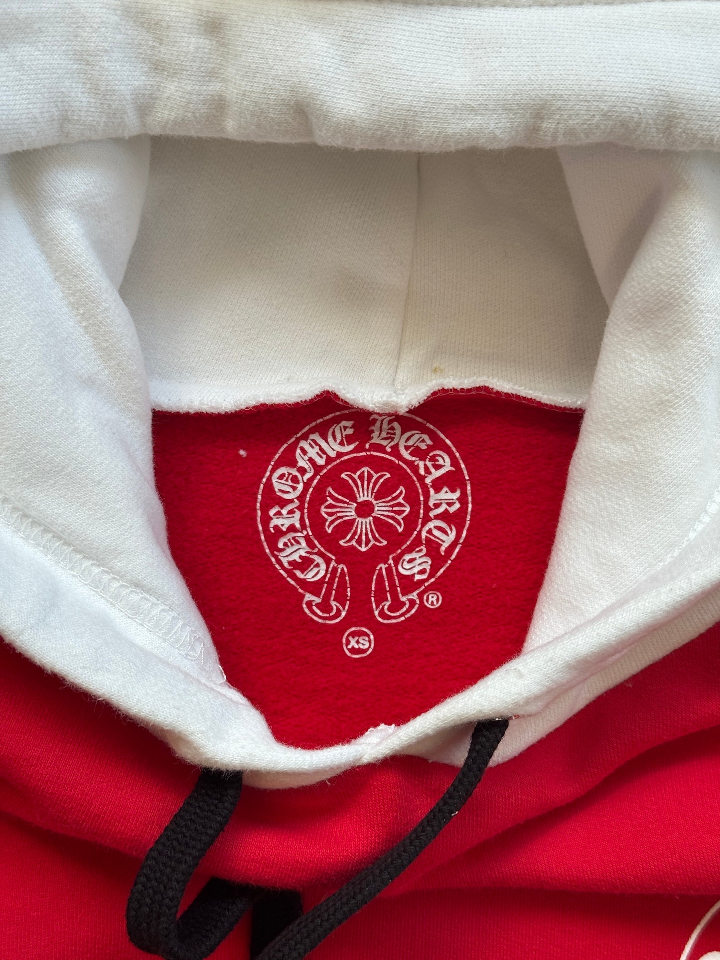 CHROME HEARTS MATTY BOY COLOR-BLOCK CHOMPER HOODIE (XS)