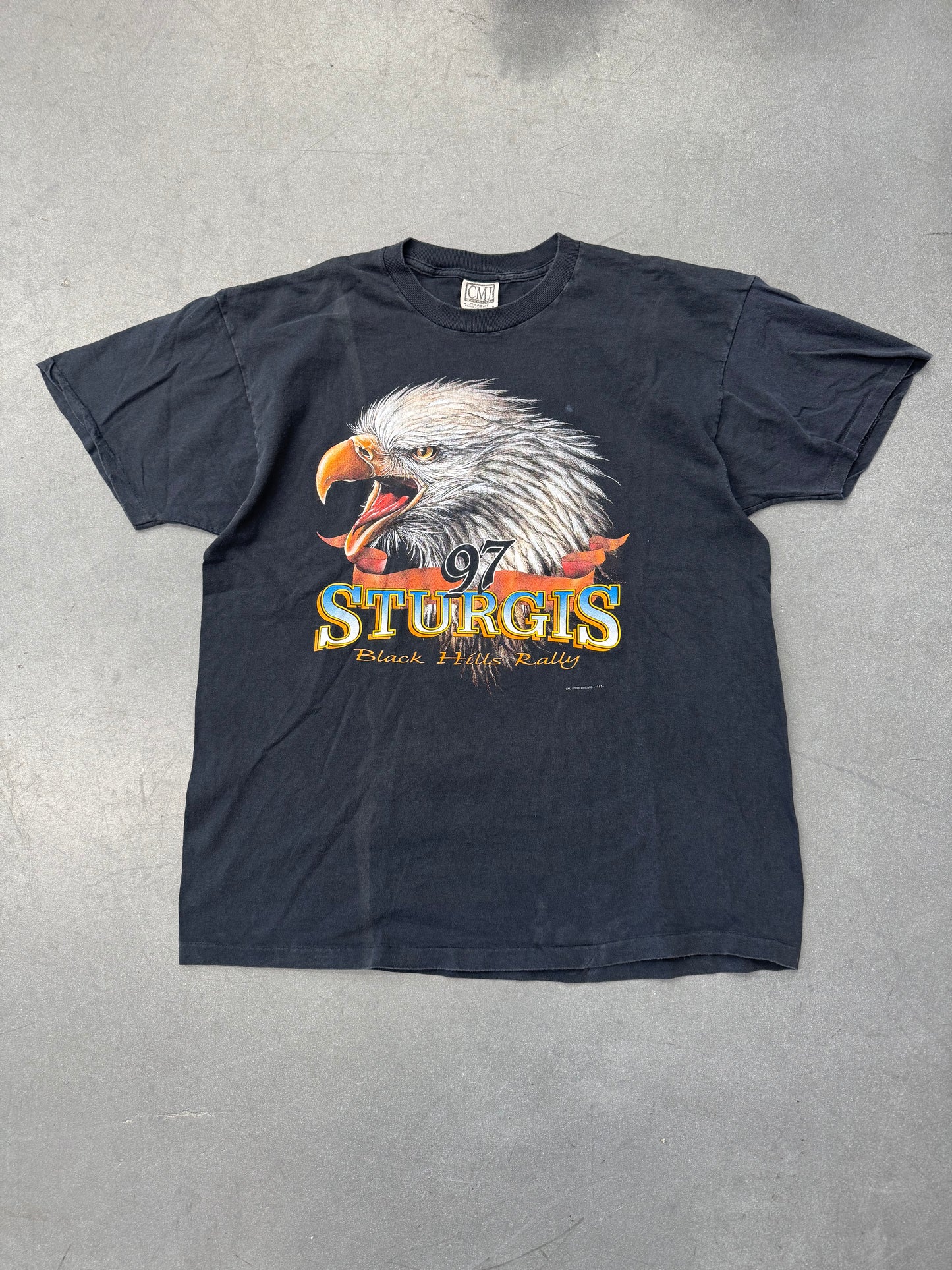 1997 STURGIS BLACK HILLS RALLY EAGLE TEE (CMJ TAG)