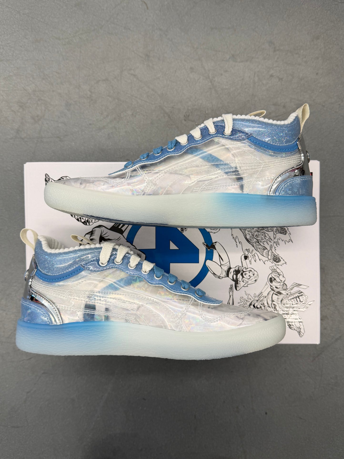 2025 SIZE 10 PUMA FANTASTIC FOUR ABC. INVISIBLE WOMAN (NEW IN BOX)
