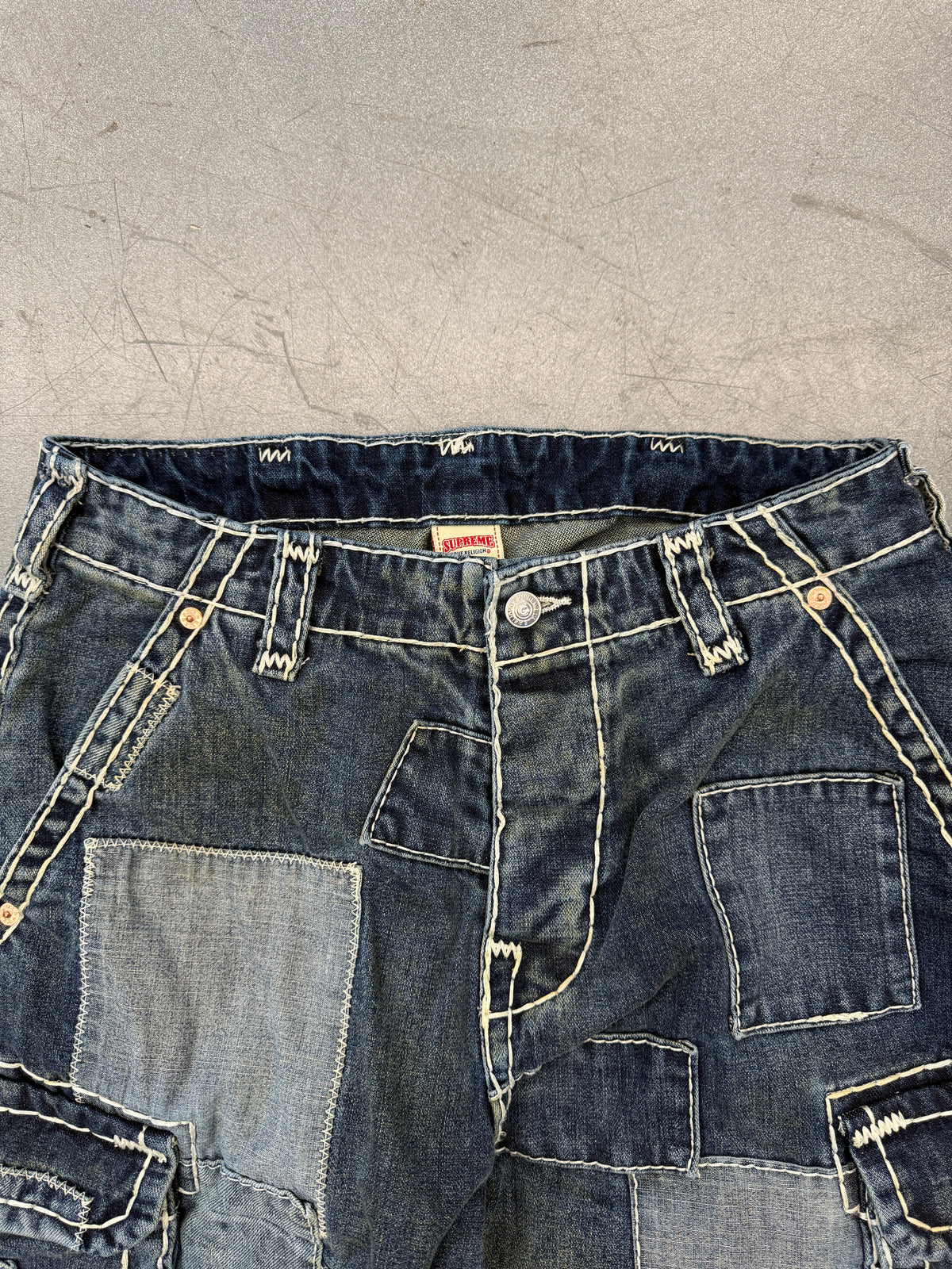 FW25 SUPREME TRUE RELIGION PATCHWORK CARGO PANT