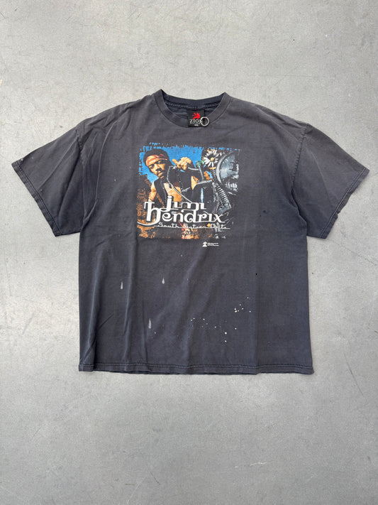 2000 JIMI HENDRIX SOUTH SATURN DELTA PAINT SPLATTER TEE (ZION TAG)