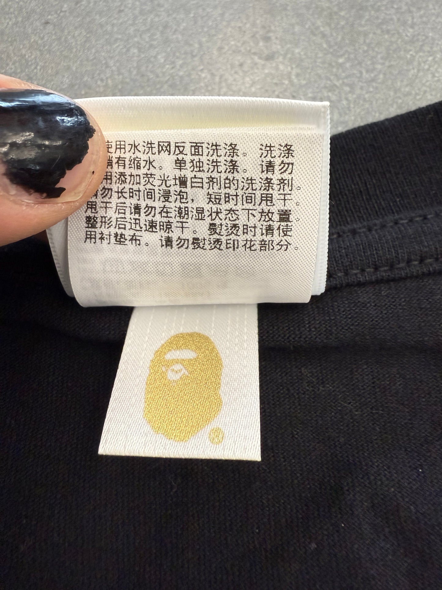 SS25 A BATHING APE BAPE TRANSIT AUTHORITY SHIRT (NEW) (XL)