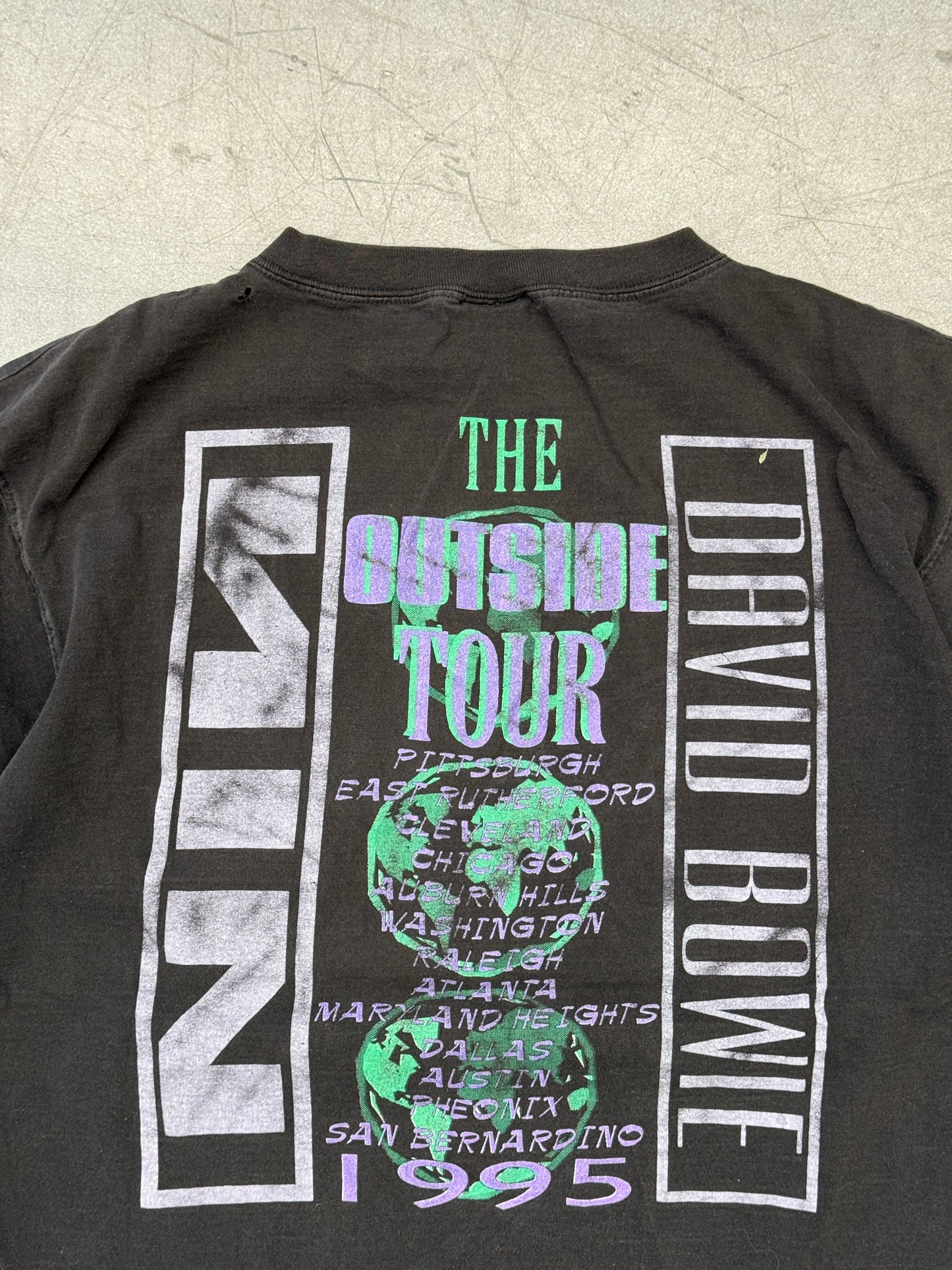 1995 NINE INCH NAILS OUTSIDE TOUR FURTHER DOWN THE SPIRAL TEE (CUT TAG)