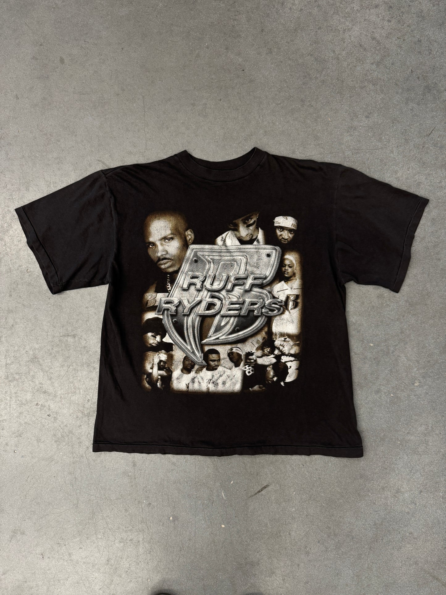 2000 Y2K RUFF RYDERS CASH MONEY TOUR BOOTLEG RAP TEE (FADED TAG)